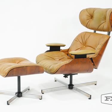 Frank Doerner for Selig Lounge Chair and Ottoman