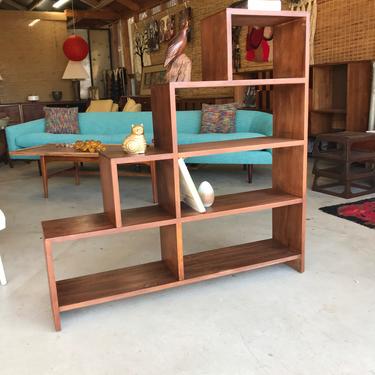Cute Little Mid Century Modern Step Up Display Book Shelf Case FREE Continental US Shipping 