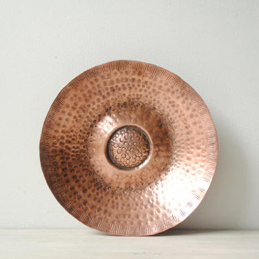 Vintage Hammered Copper Bowl, Handmade Copper Bowl, Copper Dish 