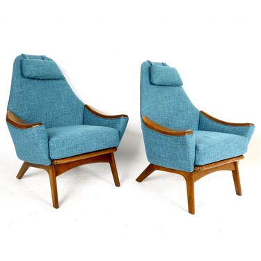 Pair of Adrian Pearsall 1808-C Lounge Chairs