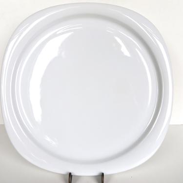 Large Rosenthal Studio Line Suomi Serving Plate, 12&quot; Timo Sarpaneva White Dinner Plate, White Kitchen Tableware 