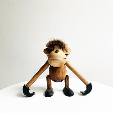 Mid Century Japanese Wood Monkey - Kay Bojesen Style 