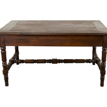 Early 19th Century Country French Oak Farmhouse Dining Table 