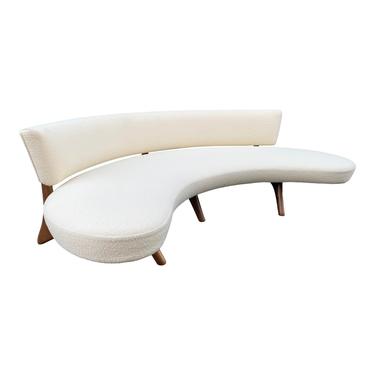 Kagan style floating curved sofa 