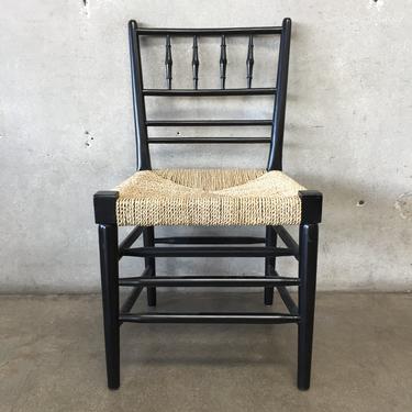 Farmhouse Chair with Natural Cord Seat