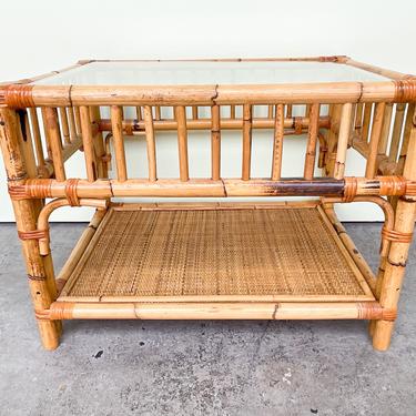 Island Style Bamboo Side Table
