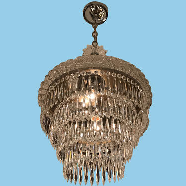 Tiered Crystal Chandelier