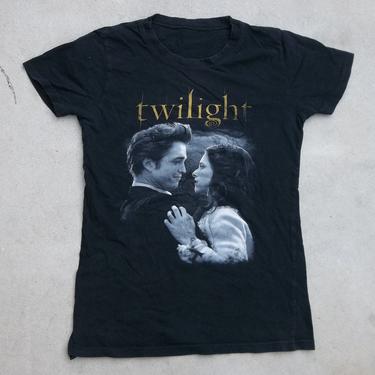 Vintage T-Shirt Twilight I dream about being with you forever 2000s small Distressed Faded Black Worn In 