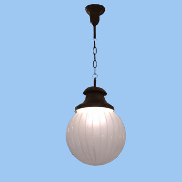 Large Fluted Ball Pendant
