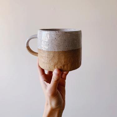 Farmhouse Ceramic Mug in Speckled Oat // Large 16 fl oz 