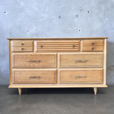 Mid Century Modern Solid Wood Maple Dresser