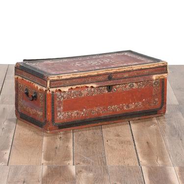 Monterey Style Hand Painted Blanket Chest W Nailhead
