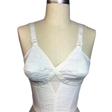 1960s Deadstock Corset Lace Bullet Bra Pin Up Style Size 34B 
