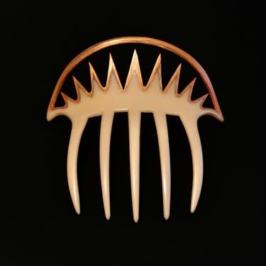 Art Deco Sunrise Hair Comb, Antique Geometric Comb, Vintage Hair Comb, Hair Ornament, Hair Decoration, Hair Adornment 