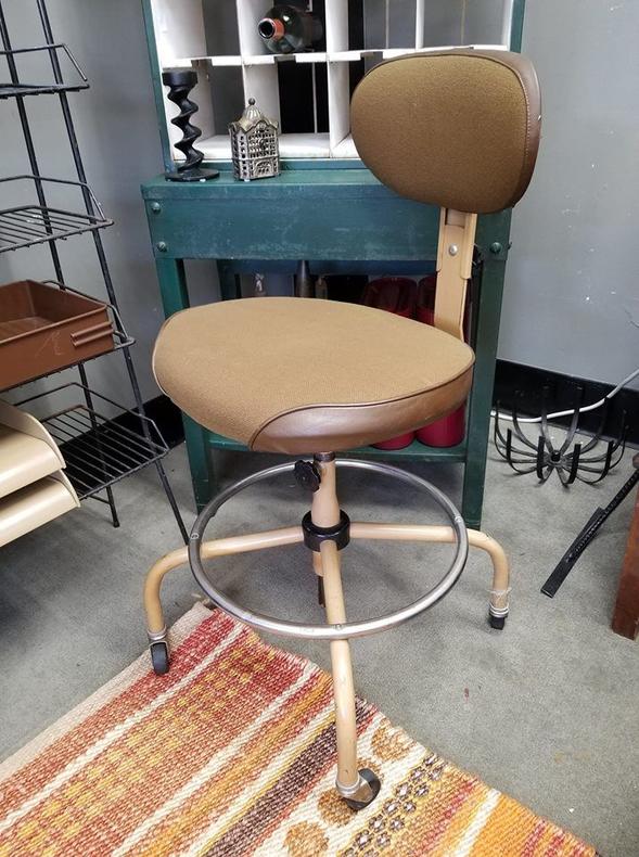 Vintage drafting stool