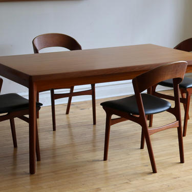 Mid Century Danish Modern Extra Large Extending Dining Table 