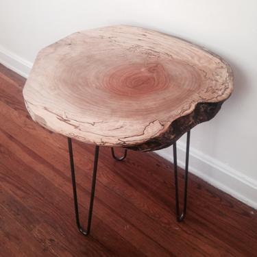 The TRENCH End Table - Live Edge End Table 