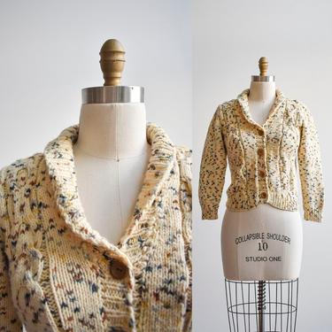 Vintage Confetti Cardigan Sweater 