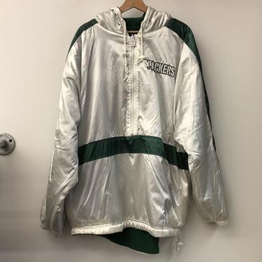 Reebok Green Bay Packers Reversible Fleece Hooded Parka Jacket