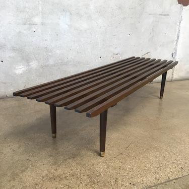 Mid Century Slat Bench / Coffee Table Made in Japan