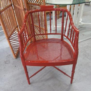 Faux Bamboo Occasional Chair