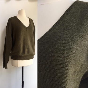 Vintage 1967 Wool Military Sweater / Super Warm / JAN STEEN Blijvend Motecht MITIN / M 