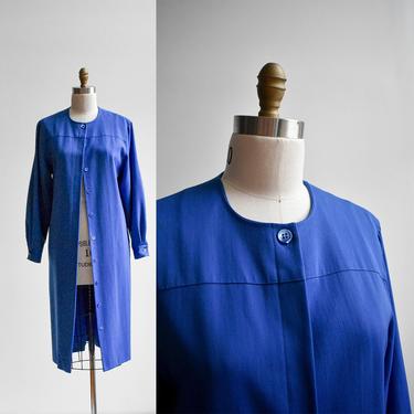 Blue Minimalist Jacket Dress 