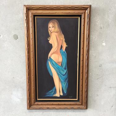 Vintage Nude Framed Painting