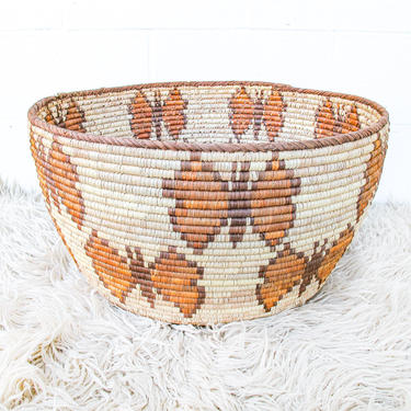 Large Vintage Woven Basket 