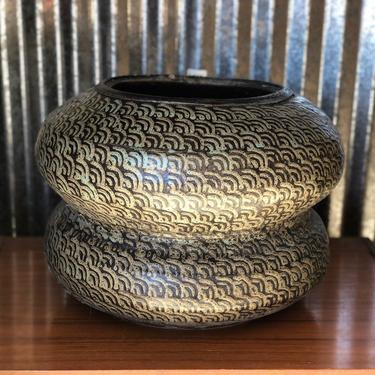 Large Mid Century Asian Modern Architectural Planter, FREE Continental US Shipping 
