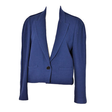CROPPED Wool Jacket Blazer / Small medium 