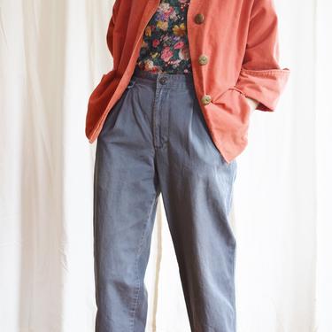 1950s Coral Cotton Shammy Jacket | Chamois | Vintage Jacket 
