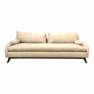 Drexel Heritage Mid-Century Modern Inspired Dove Gray Sofa