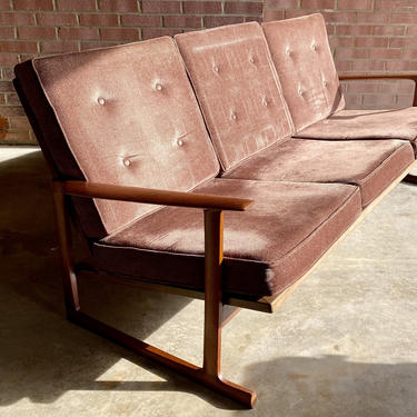Danish Mid Century Modern “Sled” Sofa by Kofod Larsen for Selig 