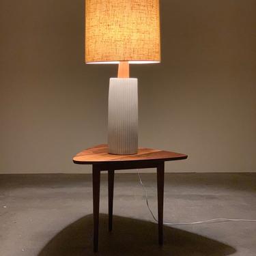 Large Incised Martz Table Lamp by Marshall Studios 