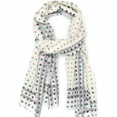 Evergreen Dots Cotton Scarf