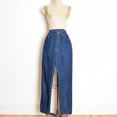 vintage 70s jeans LEE dark denim high waisted straight leg pants M W28 clothing 
