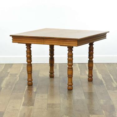 American Colonial Style Turned Leg Dining Table