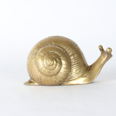 Vintage Brass Snail, Snail, Paper Weight, Brass, Brass Paperweight, Vintage, Vintage Paperweight, Set of 1 
