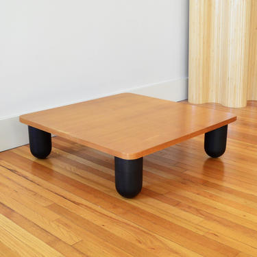 Vintage Italian Ash Wood Low Table | Minimalist Coffee Table | Modernist Mid Century Modern 