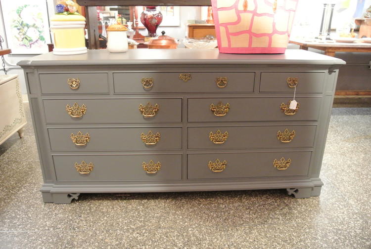 9 drawer painted thomasville dresser  $450