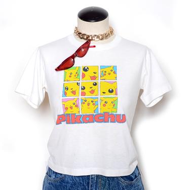 Vintage 90's Pikachu Graphic T-Shirt Sz XS 