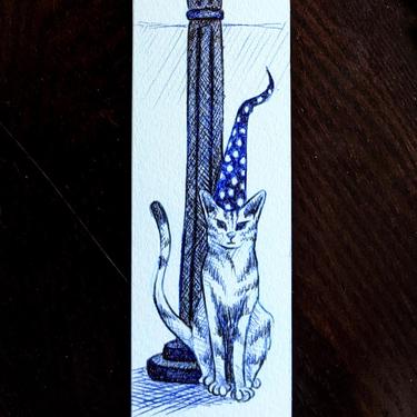 Cat Lightpost Bookmark