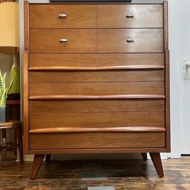 Mid Century Tall Chest by Raymond Lowey for Mengel Furniture