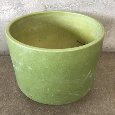 Mid Century Gainey Ceramics Green Speckled Pot