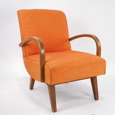 Orange Platform Rocker Chair