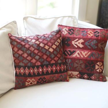 CURA Reimagined Vintage Afghan Kilim Pillowcase