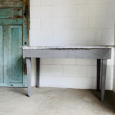 Small Farm Table | Zinc Table | Galvanized Table | Kitchen Table | Breakfast Nook | Dining Room Table | Garden Table | Workspace | Craft 