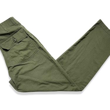 Vintage 1970s US Army OG-507 Field Trousers / Pants ~ measure 28 x 30 ~ Post Vietnam War ~ 