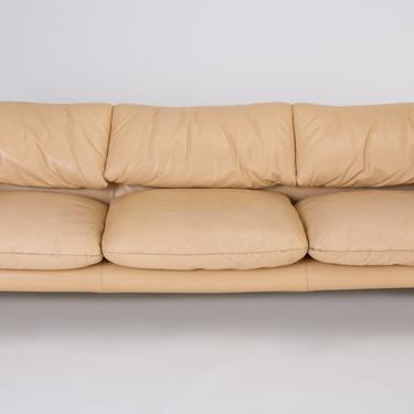 Leather “Maralunga” Sofa by Vico Magistretti for Cassina